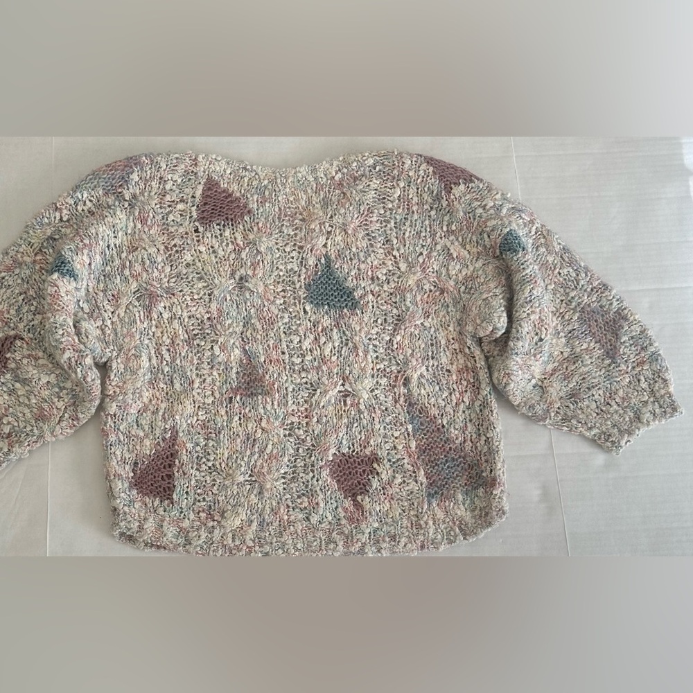 Women’s Lightweight Vintage Multicolored Pullover Sweater Size M - Picture 2 of 7